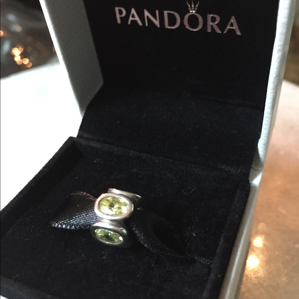 Pandora Oval Lights Charm (green)